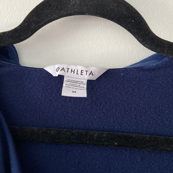 Athleta Purana Wrap Sweatshirt Hooded Athleisure Yoga Long Sleeve Top Size M - Picture 4 of 9